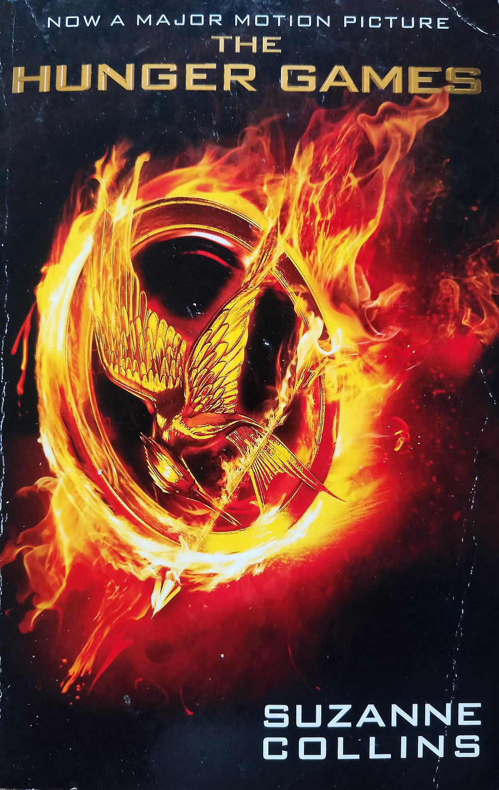 Fiery Mockingjay symbol: The Hunger Games