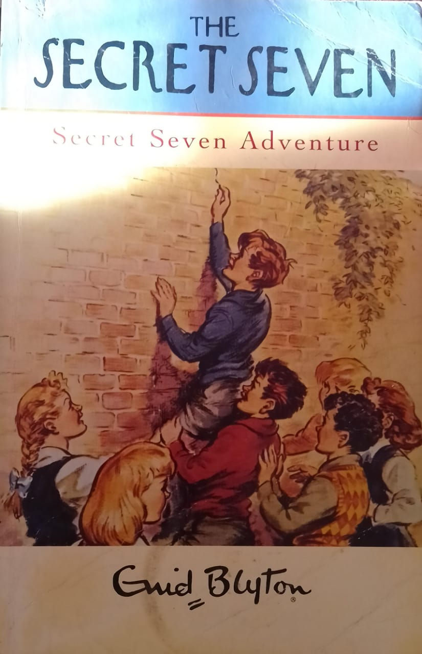Secret Seven Adventure book cover shows children climbing, adventure, and camaraderie.