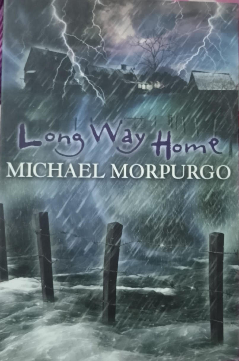 Long Way Home book cover: stormy scene, Michael Morpurgo