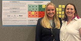 Grace, Emma, and Grace's poster