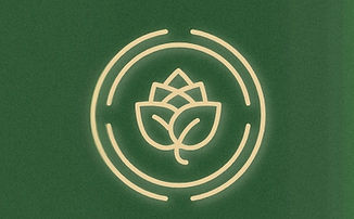 South West Biodynamic Group's logo of overlapping leaves in the center of two concentric circles