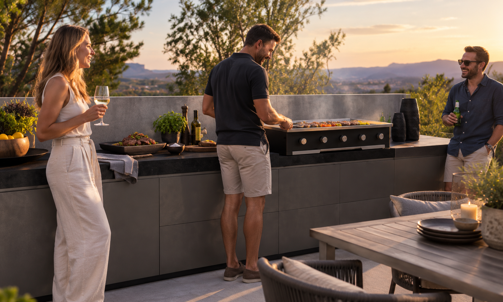 Black Griller Gas Braai