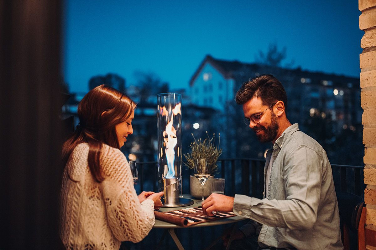 SPIN 90 / 120 Table Fire silver