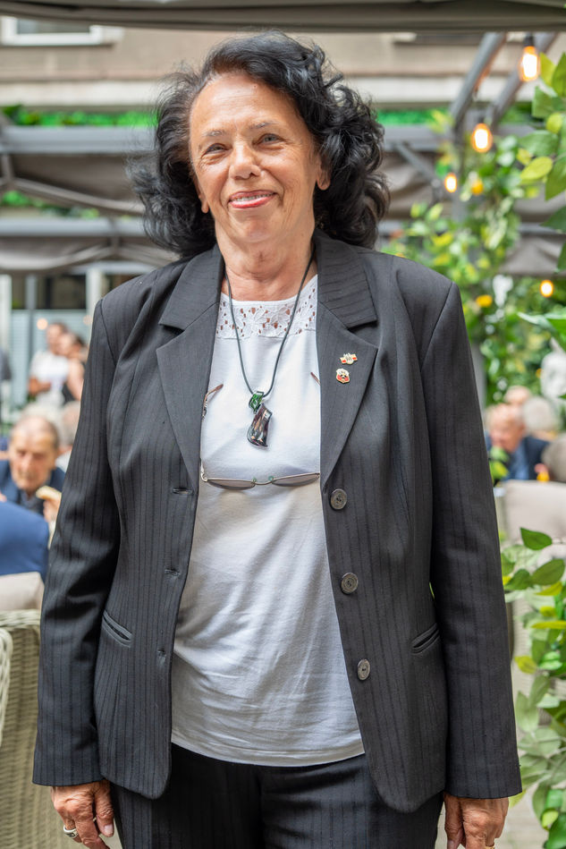 Portret uczestniczki spotkania z Powstańcami. Warszawa, sierpień 2025. Fot. Łukasz Klimek.