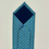 Miniature : Cravate en soie bleu et verte à motifs 