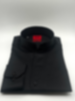 Chemise col indien noir 