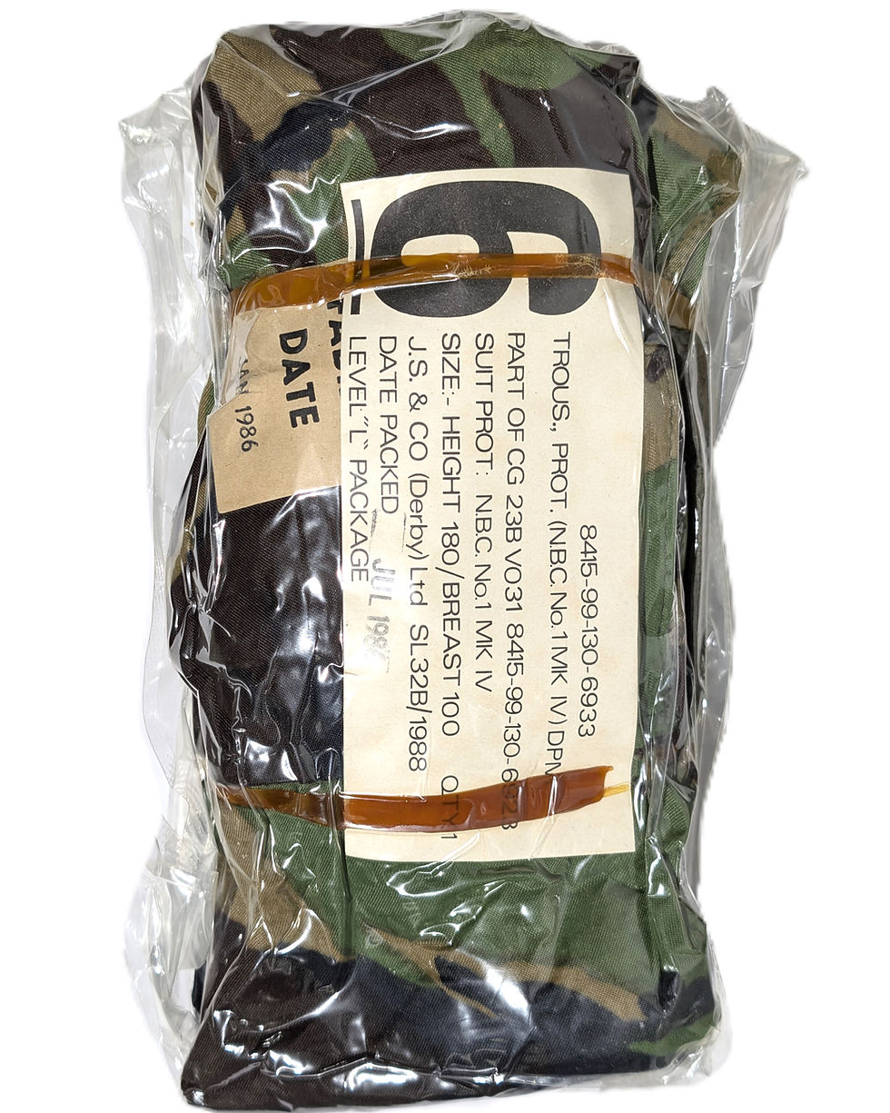 Thumbnail: '86 British DPM NBC No.1 Mk IV Protective Suit Sealed Smock & Trousers 180/100