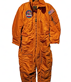 USAF 60's High-Vis Orange CWU-1/P Cold Weather Flying Coveralls (Medium-Short)