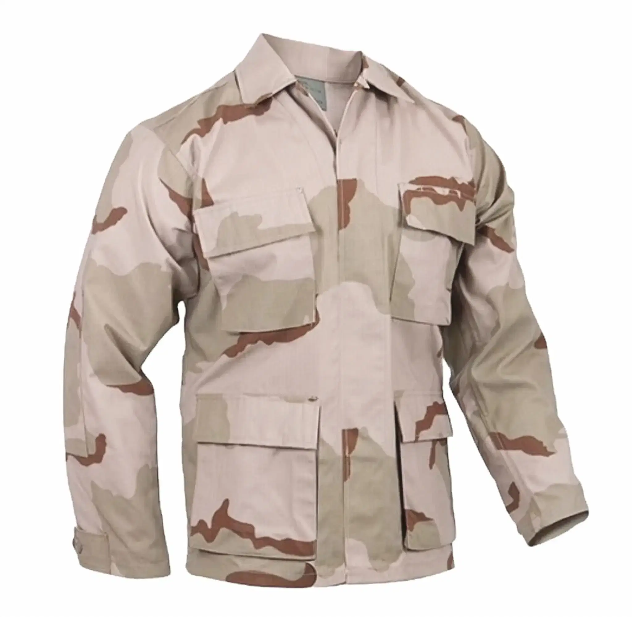 USGI 3-Color Desert DCU Button-Up Combat Top