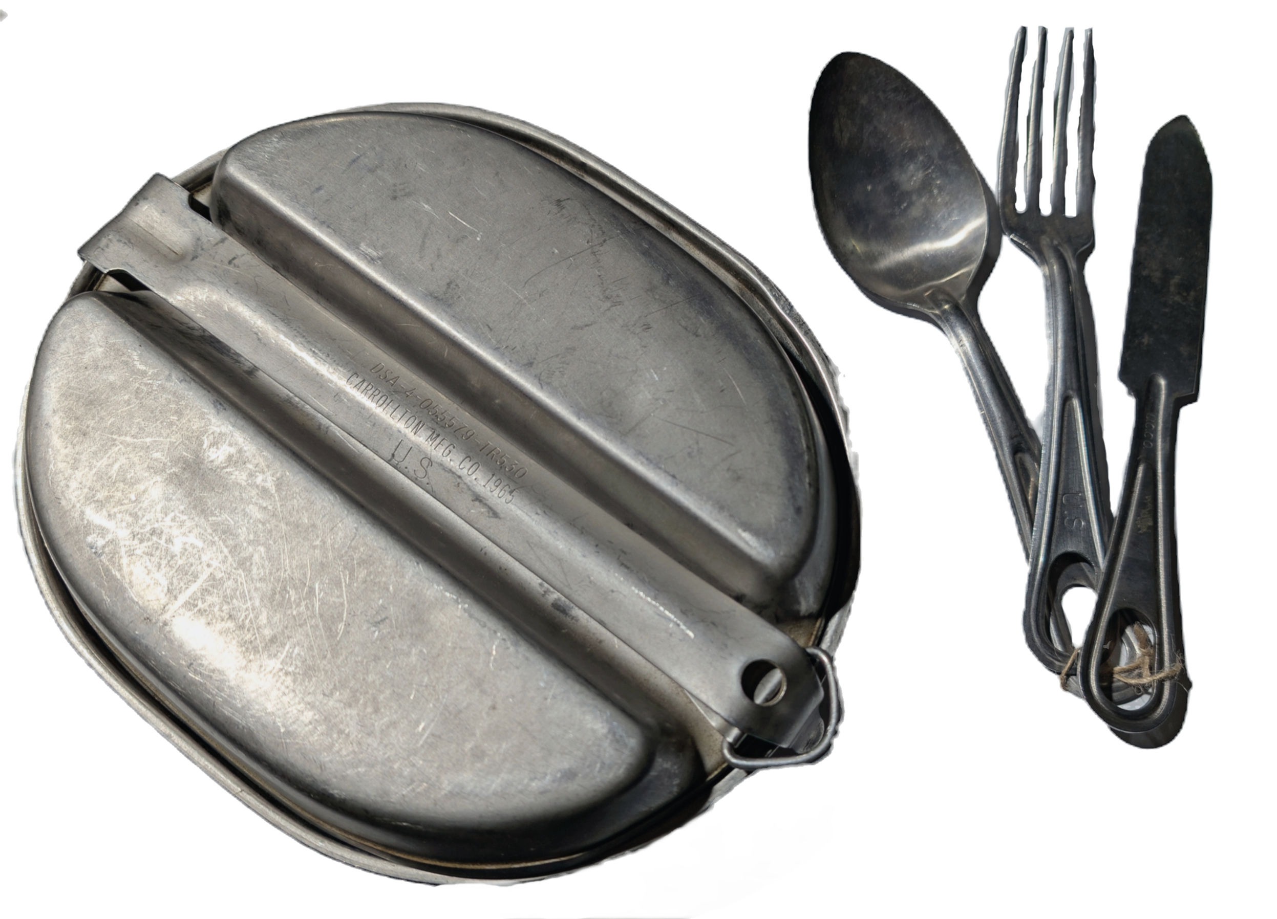 US Military Issued Two-Piece Mess Kit