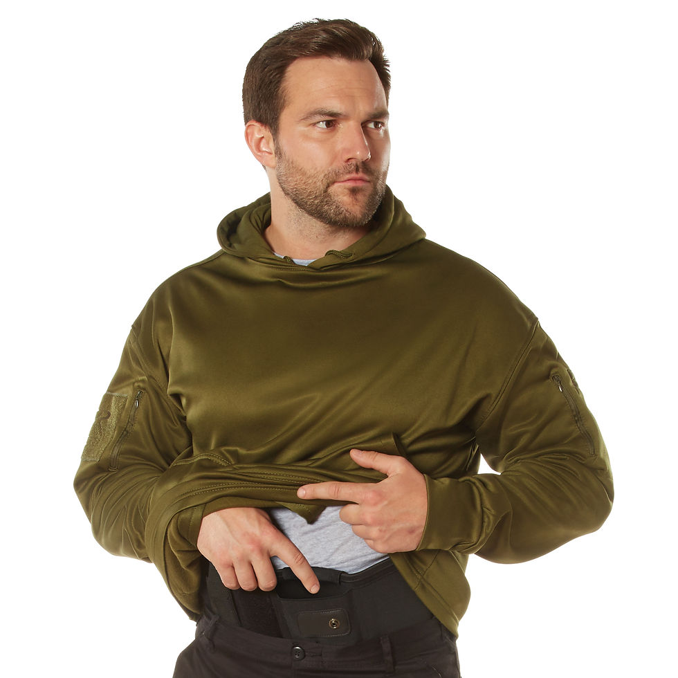 Thumbnail: Rothco Concealed Carry Hoodie Olive Drab