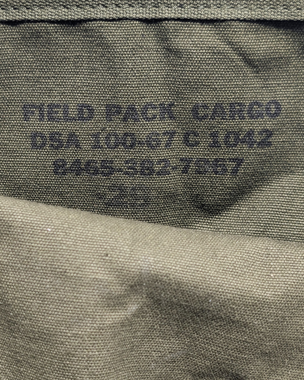 Thumbnail: '67 USMC Vietnam-Era M1941 Field Pack Set - Upper Haversack & Lower Cargo Pack