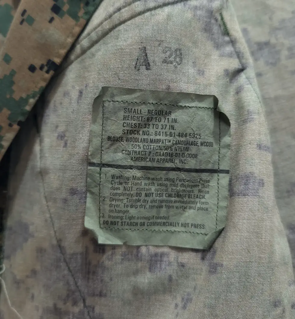 Thumbnail: USMC MARPAT Woodland Combat Utility Uniform Blouse