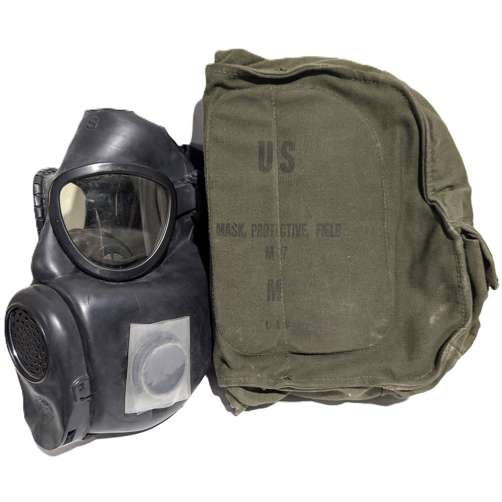 NOS 1966 US Army ABC-M17 Gas Mask MSA Medium w/ Carrier & Sealed Filters