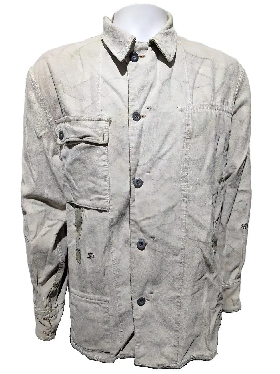 Finnish Cold War XL Reversible M62 Woodland/Snow Camo Field Jacket (50" Chest)