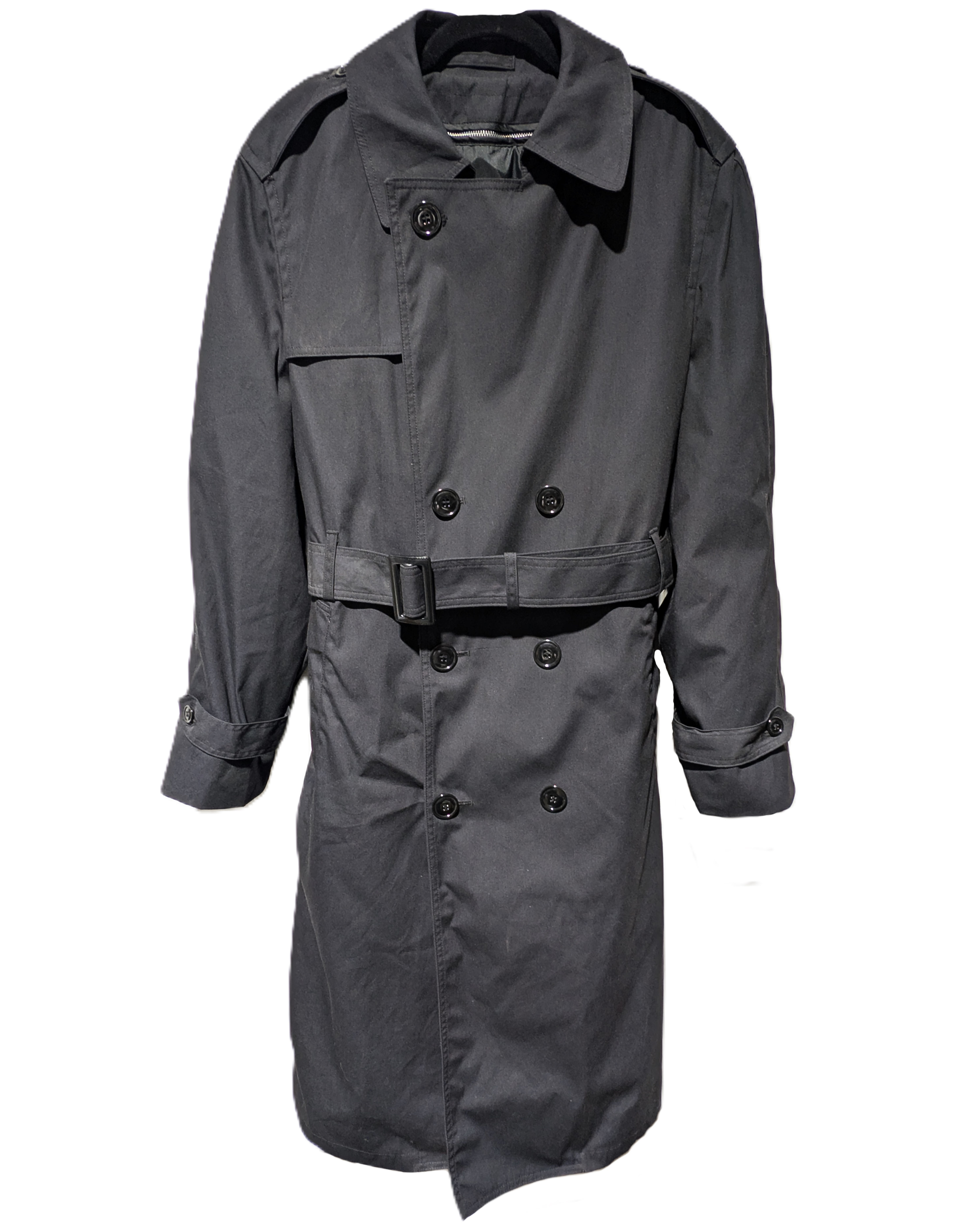 US Army Garrison Collection Black All-Weather Trench Coat w/ Liner