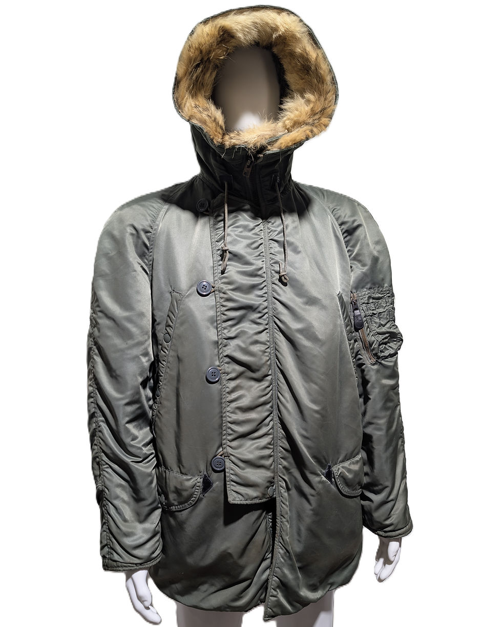 1965 USAF N-3B Flying Parka Southern Athletic Co. Coyote Fur - Medium