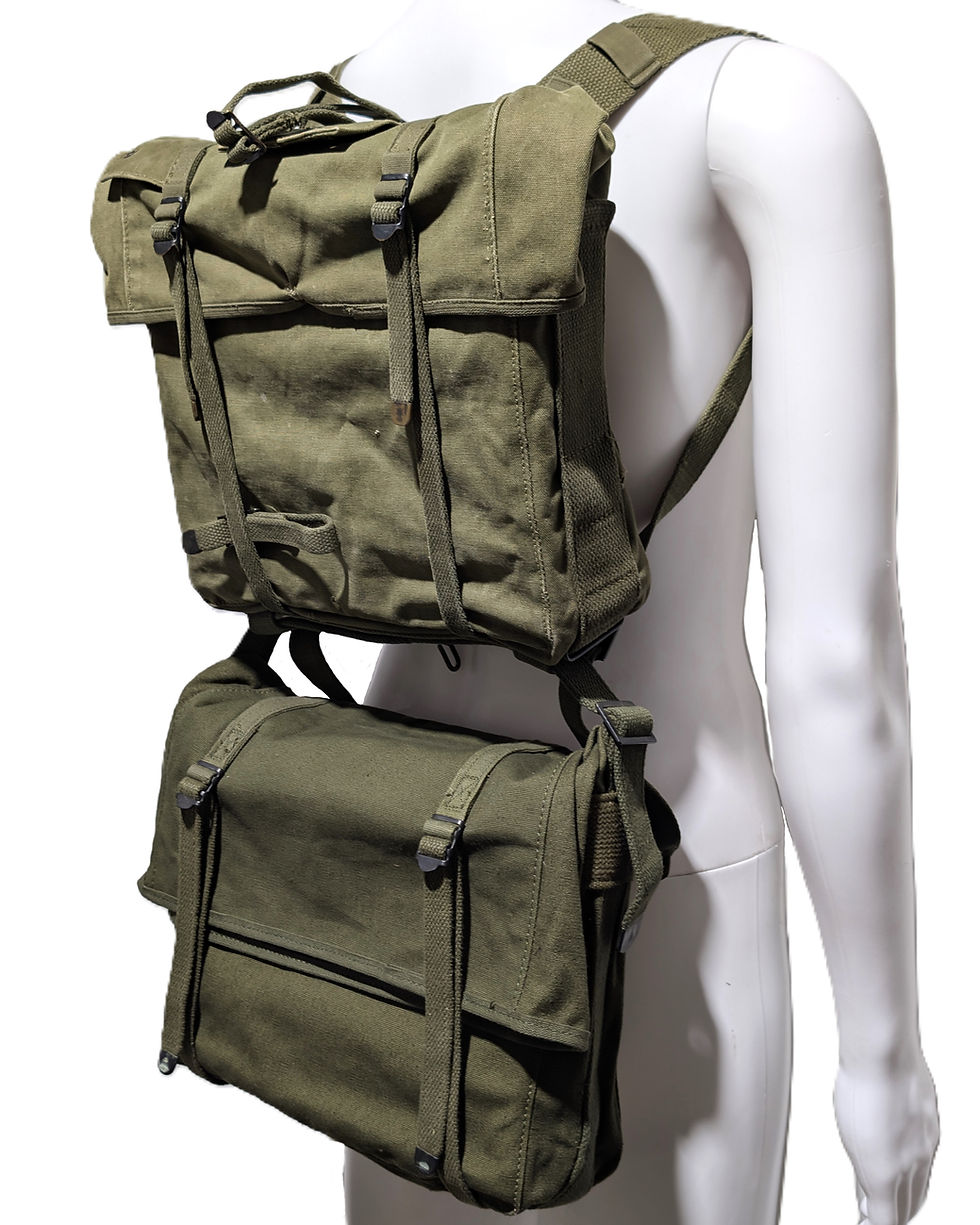 '67 USMC Vietnam-Era M1941 Field Pack Set - Upper Haversack & Lower Cargo Pack