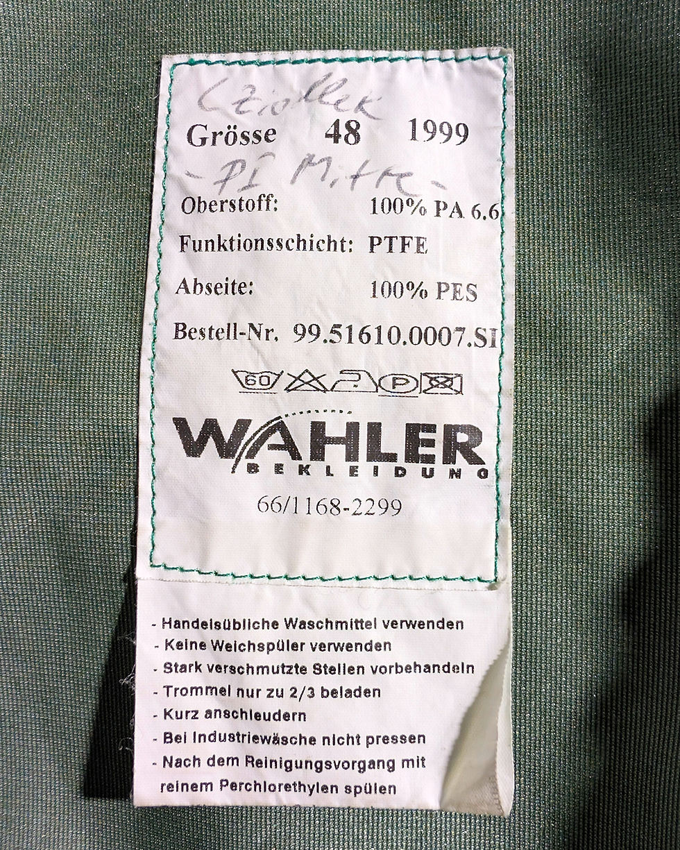 Thumbnail: '99 German Polizei PTFE Waterproof Parka Reflective Police Jacket - 48" Chest