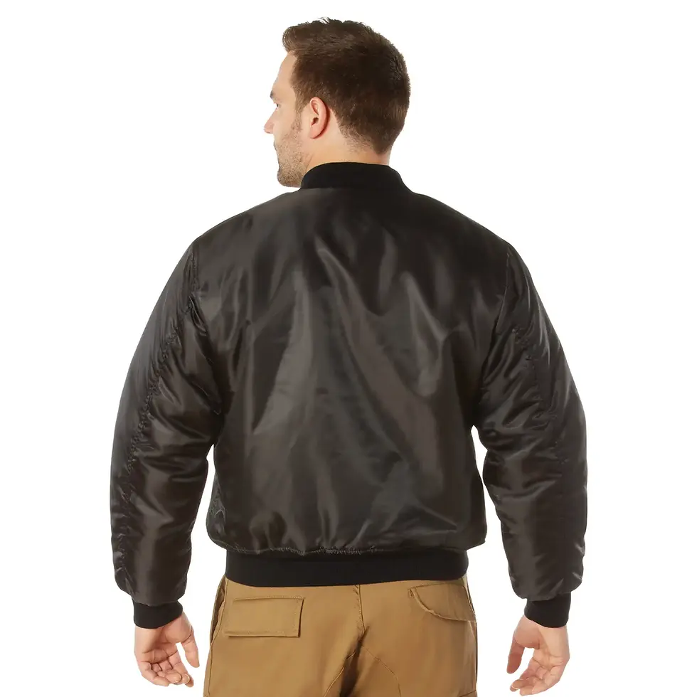 Thumbnail: Rothco MA-1 Flight Jacket - Black/Green