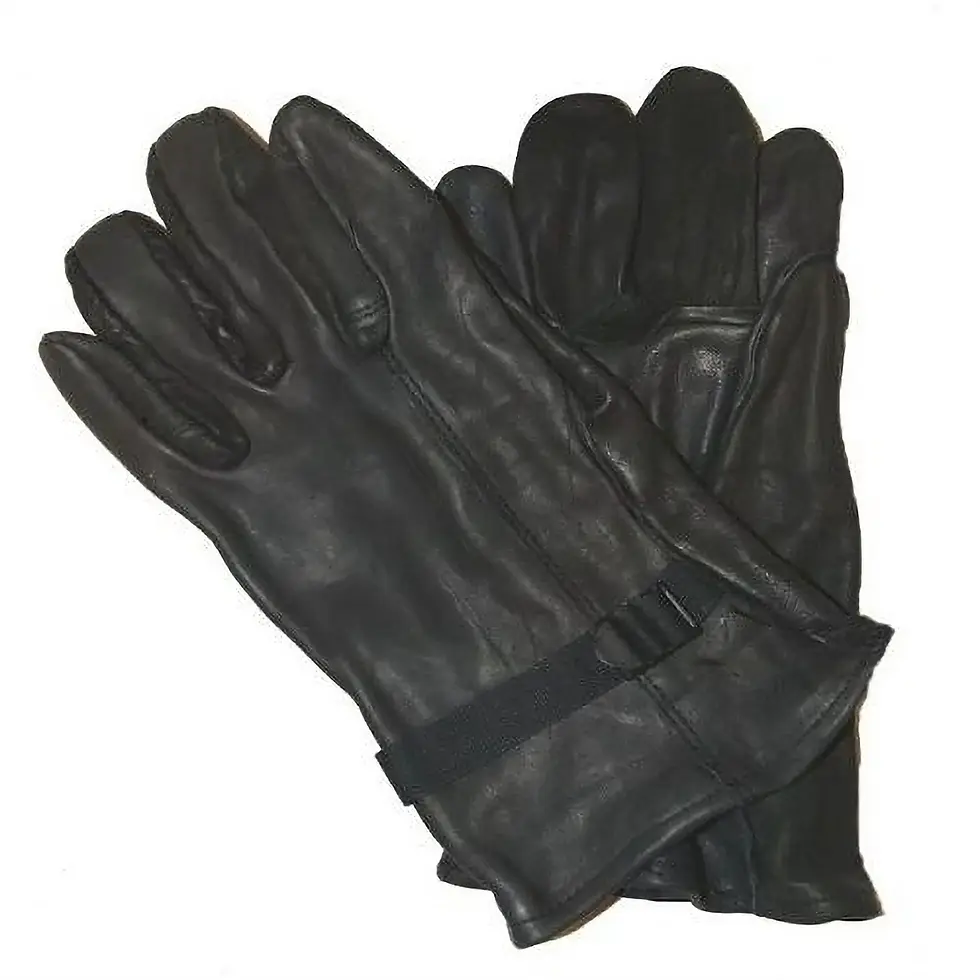 USGI Black D3A Cattle Hide Leather Gloves