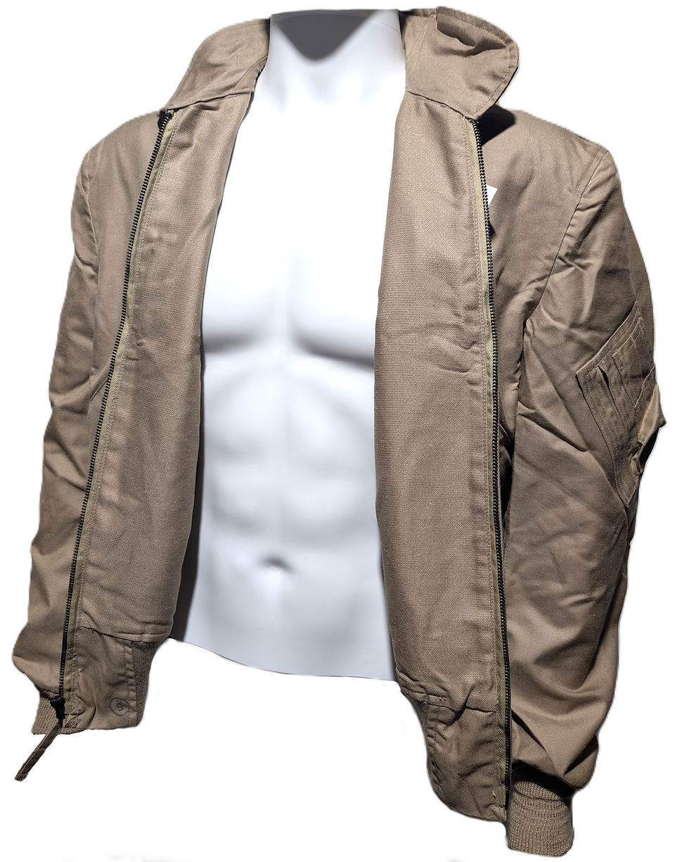 NWT USGI Tan CWU-36/P Aramid FR Valley Apparel Flyers' Jacket - Large 42-44