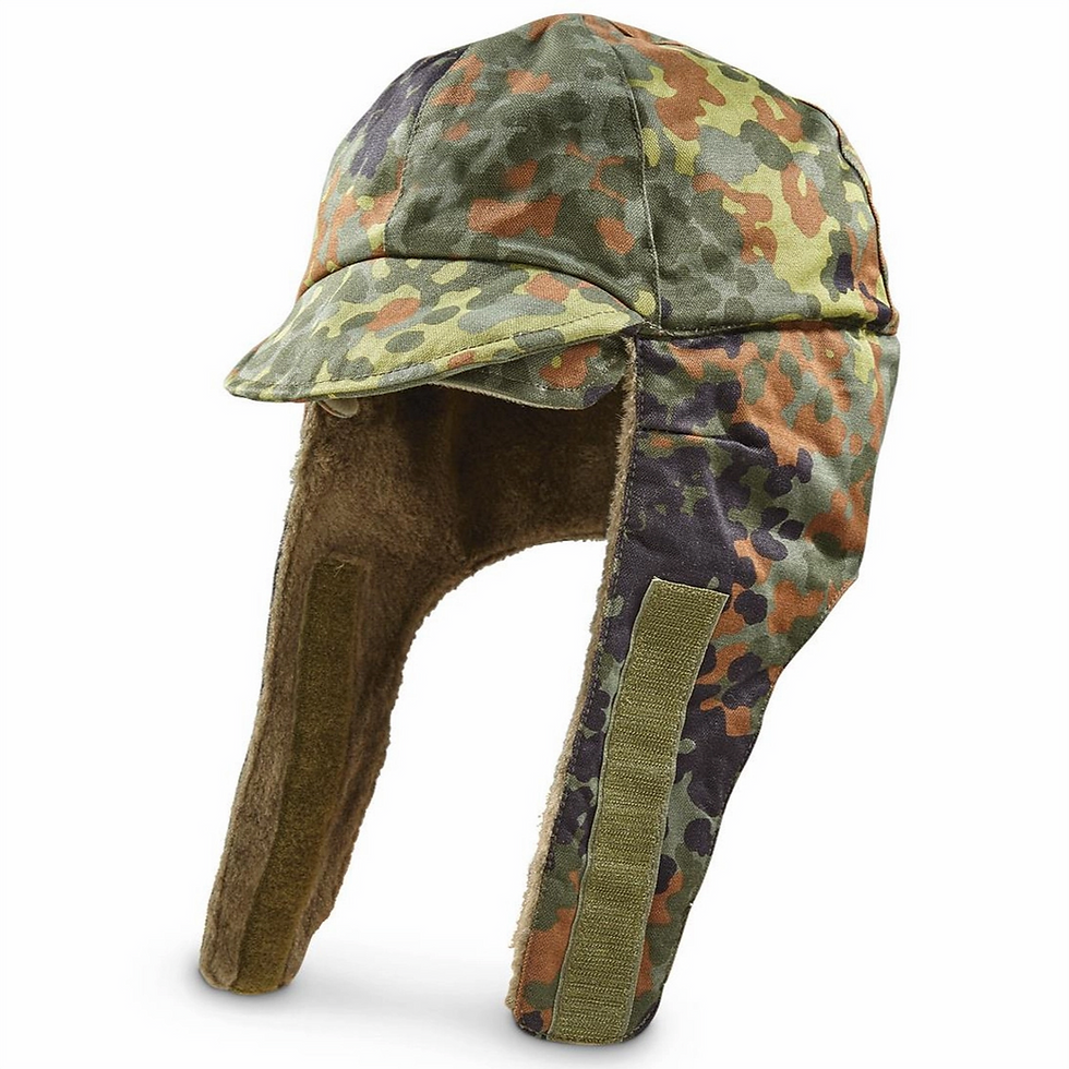 German Military Issued Flecktarn Winter Cap