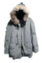 Vintage U.S. Air Force Flying Jacket N-3B Parka w/ Real Fur Ruff (Chest 36"-40")