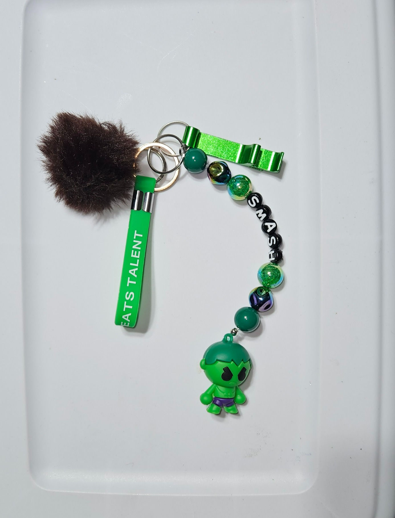 4 Piece Beaded Keychain