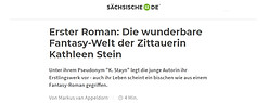 Ein Artikel der Zittauer Online-Ausgabe der Sächsischen Zeitung über mein Debüt und mich