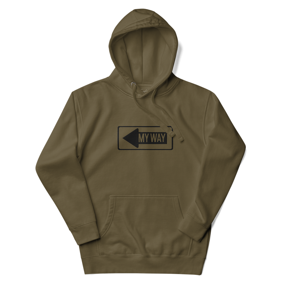Thumbnail: The My Way Hoodie (Black Embroidery)