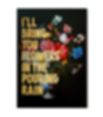 Thumbnail: I'LL BRING YOU FLOWERS -  GOLD SCREEN PRINT