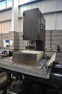 Precision sawing services Sheffield at the Advanced Manufacturing Park on the Large DANOBAT Vertical Band Saw at the IIDEA Limited