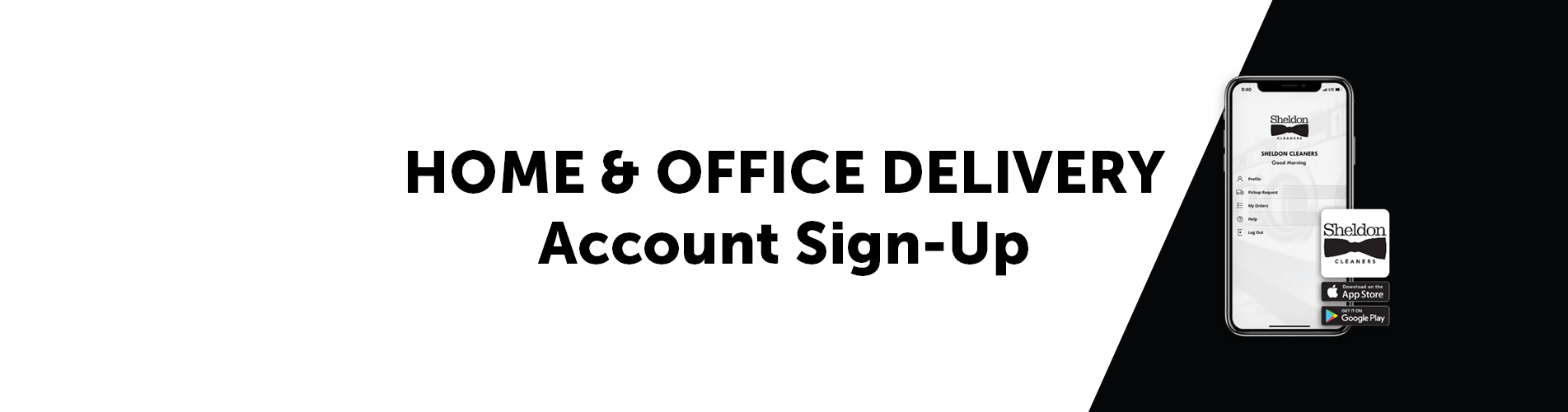 Image for customers to sign-up for home and office free delivery service