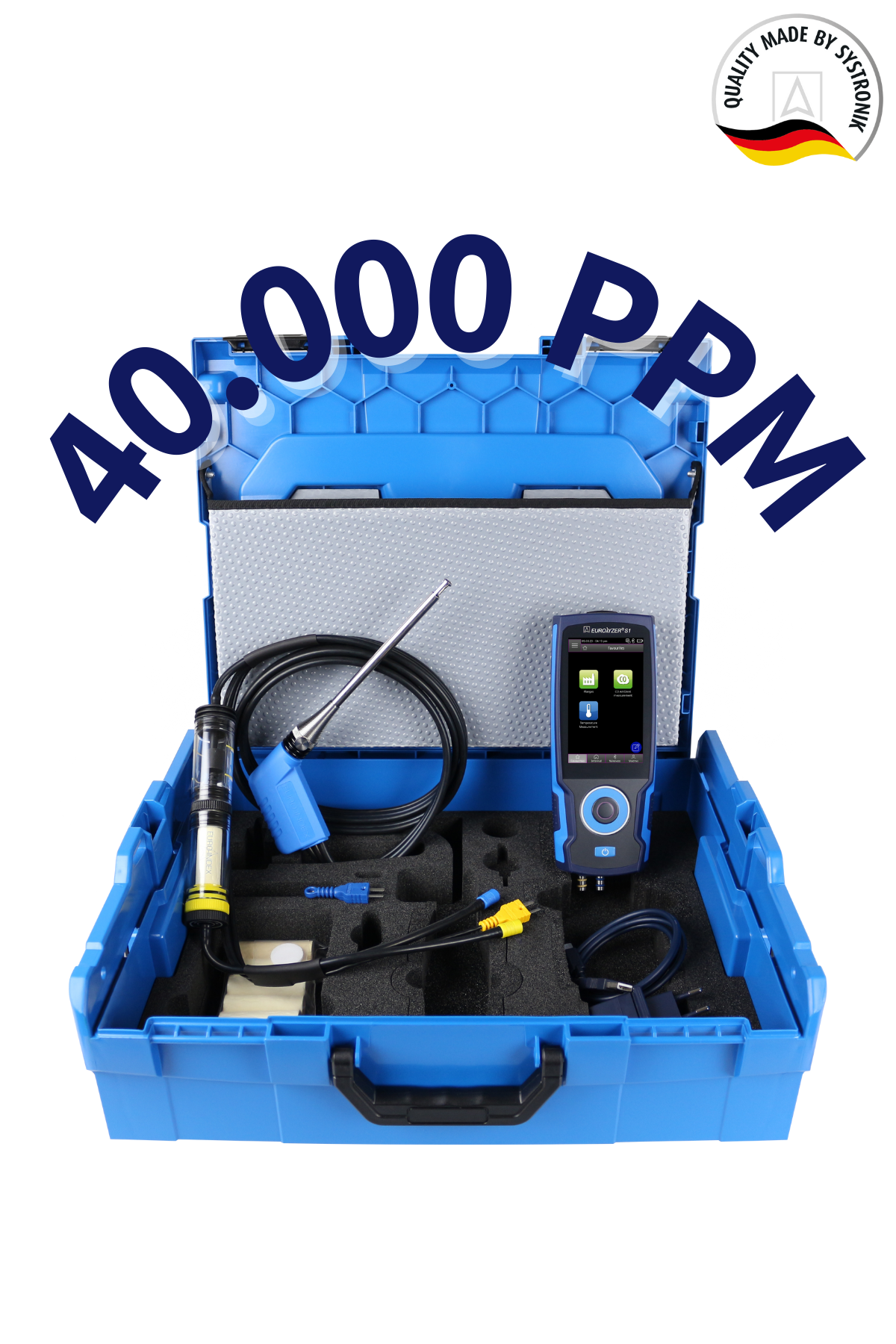 Systronik EuroLyzer S1 Allrounder Set Ödüllü Baca Gazı Analiz Cihazı 40.000 PPM