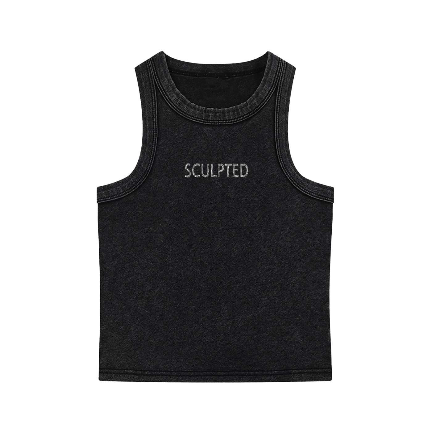 CROP Snow Washed Tank Top