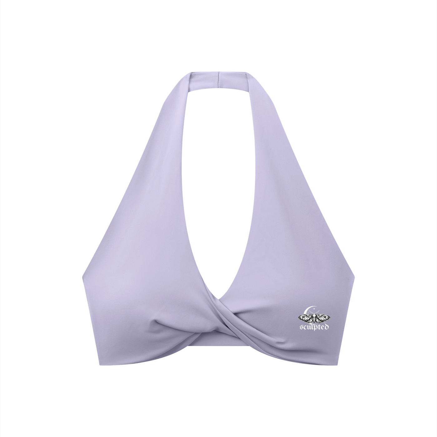 Women's Pleated Halter Sports Bra