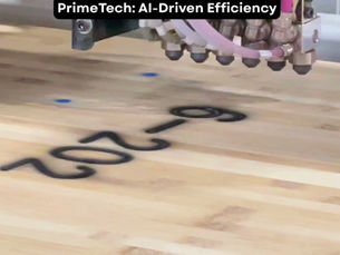 PrimeTech Ai-Driven custom fabrication with painted on installation instructions for fast onsite assembly.