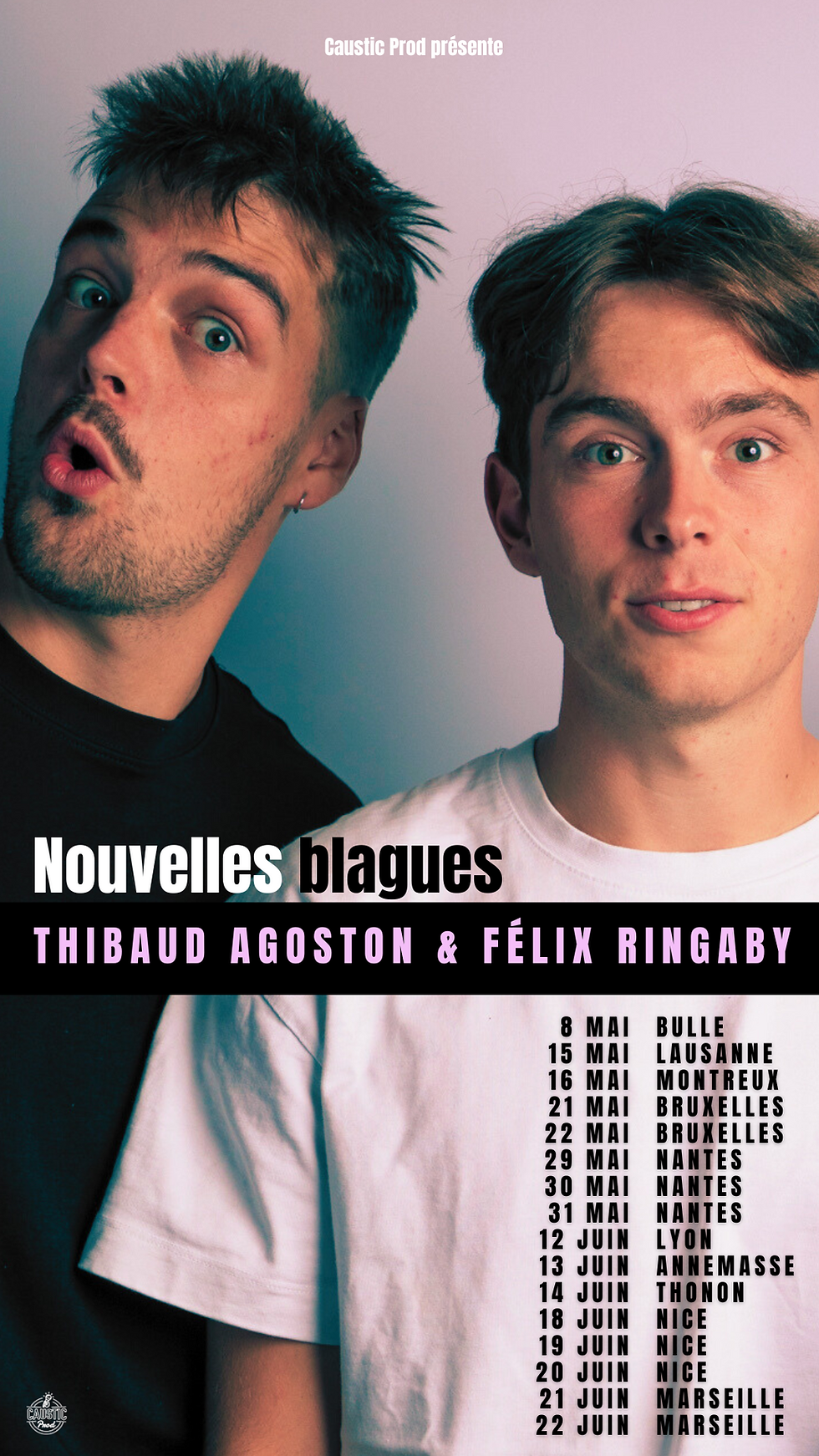 Thibaud Agoston et Félix Ringaby en tournée