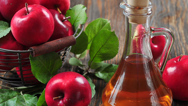 Cauterização com vinagre de maçã