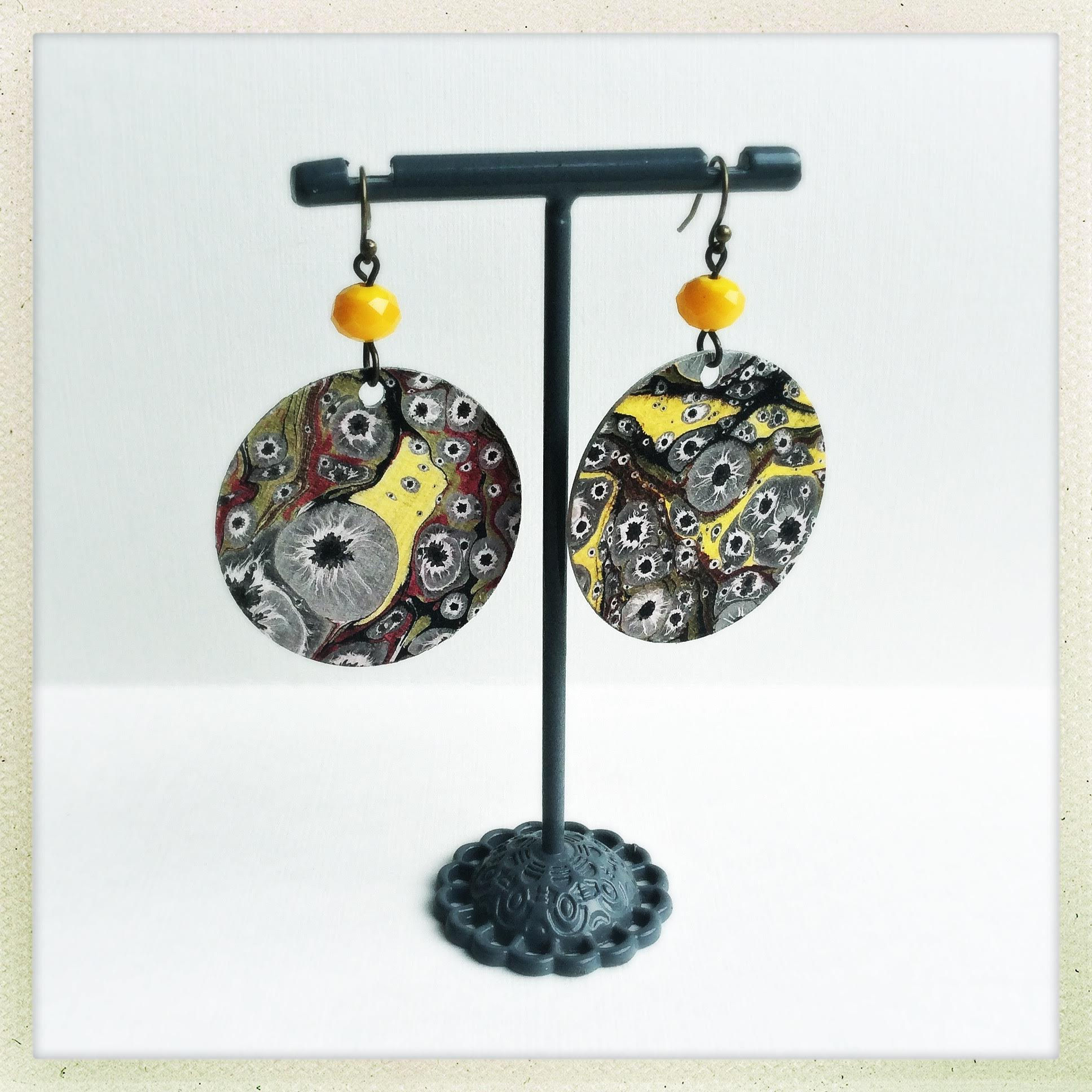 06 - Boucles d’oreilles papier du Monde