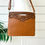 Thumbnail: Cowhide Leather Crossbody Western Purse Tan