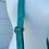 Thumbnail: Cowhide Tooled Leather Crossbody Messenger Bag in Turquoise