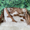 Thumbnail: Cowhide Crossbody Purse Handbag Wallet Clutch Brown White  Cow Leather