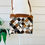 Thumbnail: Cowhide Crossbody Purse Patchwork Brown Leather