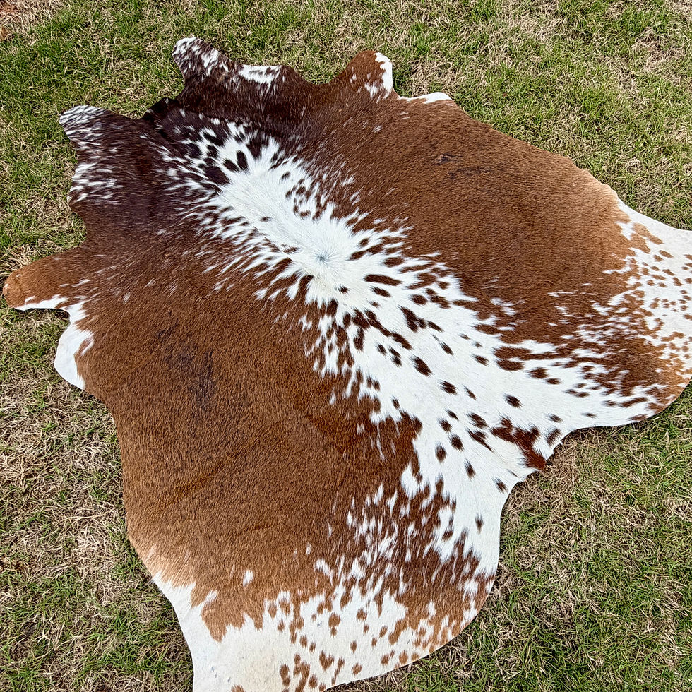 Thumbnail: Cowhide Rodeo Rug Brown Western Decor 5 x 5 ft