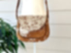 Cowhide Leather Crossbody Purse Western
