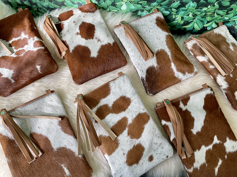 Thumbnail: Cowhide Crossbody Purse Phone Wallet Smartphone