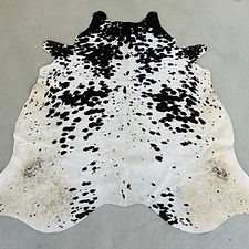 Western Cowhide Rodeo Rug Black