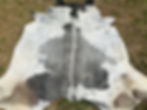 Large Cowhide Rodeo Rug Gray Beige Western Decor 5 x 6 ft